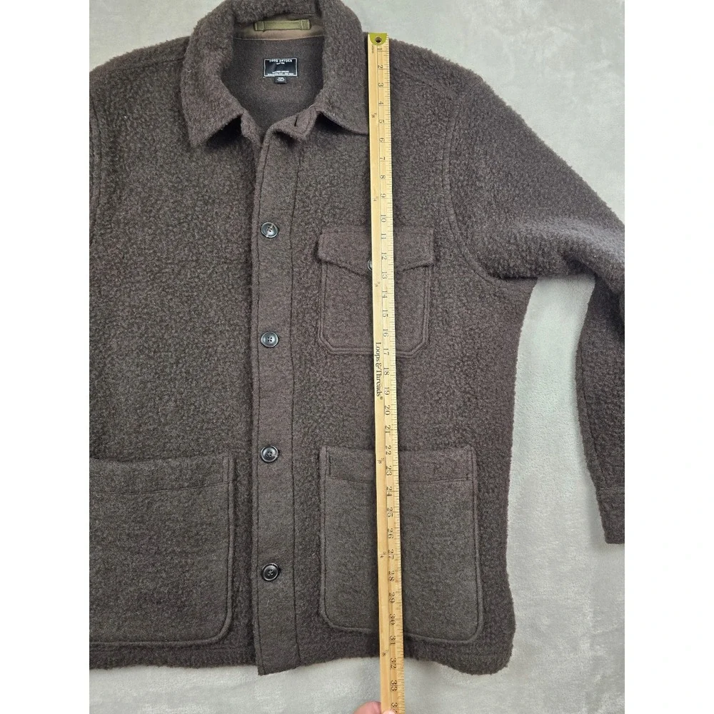 Todd Snyder Wool Blend Boucle Chore Jacket Mens XXL Brown Made In Italy Coat